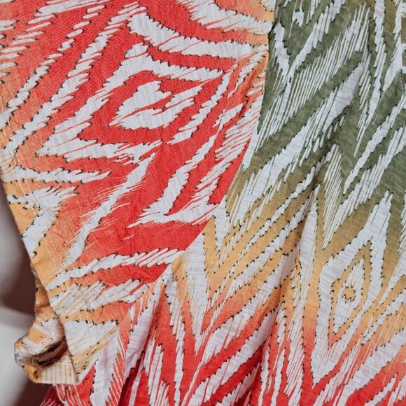 Chicos Zenergy Top Size 3 (XL) Ikat Print Short Sleeve‎ Lightweight - Picture 4 of 9